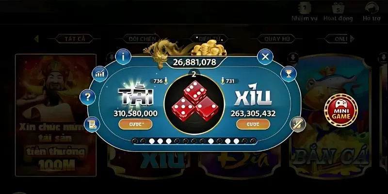 Những cửa cược tài xỉu được yêu thích